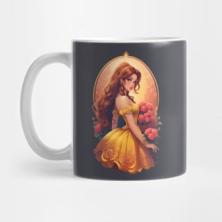 Belle Beauty and Roses Mug